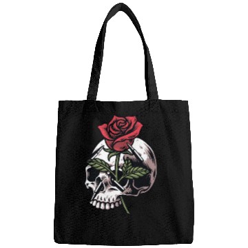 Discover Bullets and Skull Roses Aesthetic Dripping Pattern Bags