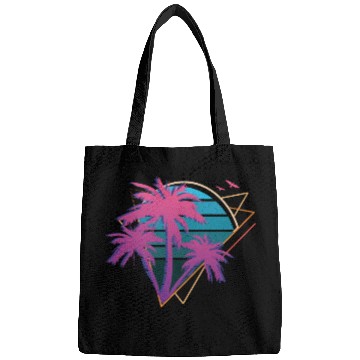 Discover Neon Palm Trees Bags