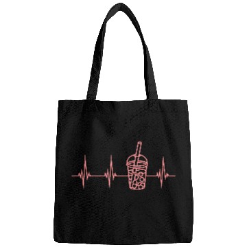 Discover pulse bubble tea heartbeat Bags