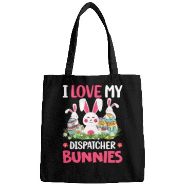 Discover I Love My Dispatcher Bunnies Easter Day Funny Bags