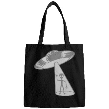 Discover UFO alien waves friendly Bags