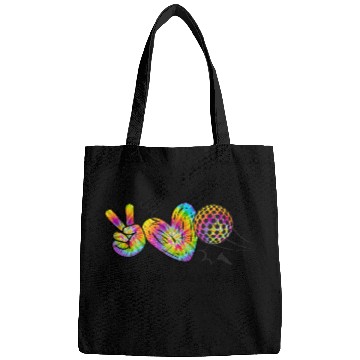 Discover Peace Love Golf Tie Dye Cute Golf Lovers Bags