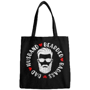 Discover Dad Husband Bearded Badass Bags