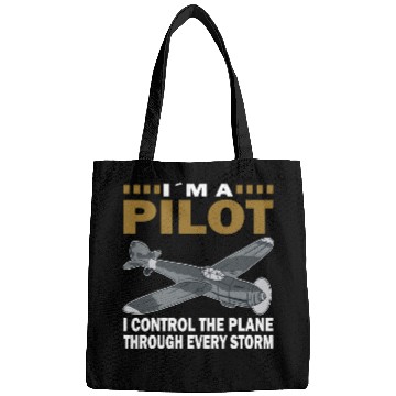 Discover Pilot control through every storm airplane flying Bags