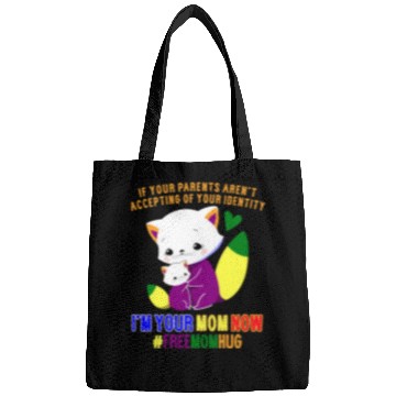 Discover Free Mom Hugs Proud Mama Cat and Kitten Pride Bags