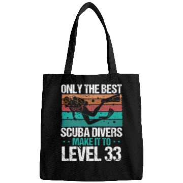 Discover 33 Scuba Diving Level 33 Year Diver Snorkeling Bags