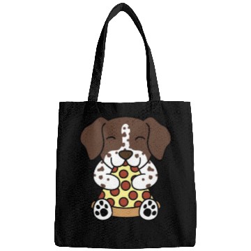 Discover German Shorthaired Pointer Pizza Lover Bags