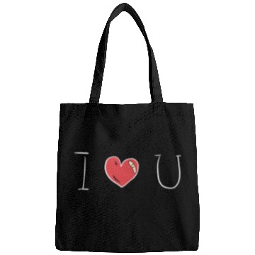 Discover heart red i love you Bags