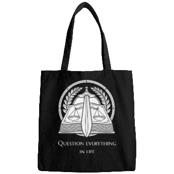 Discover Question Everything In Life Justice Sword Bags