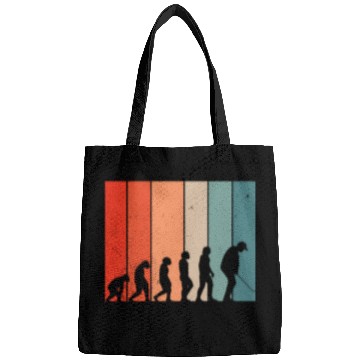 Discover Human Evolution Golf Vintage Golf Player Golfing Bags