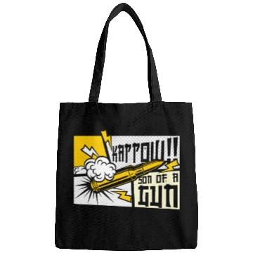 Discover Kappow Bullets Gun Explosion Big bang Aesthetic Bags