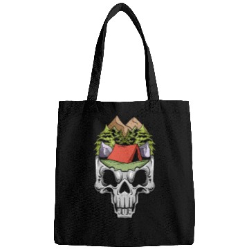 Discover Camper Campsite Skull Skeleton Head Camp Camping Bags