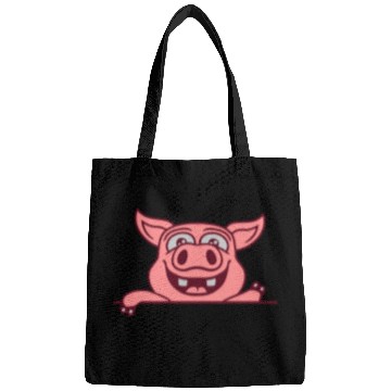 Discover barn pig waving friendly Bags