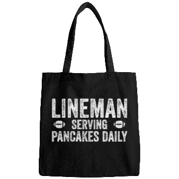 Discover Football Lineman Serving Pancakes Daily Bags