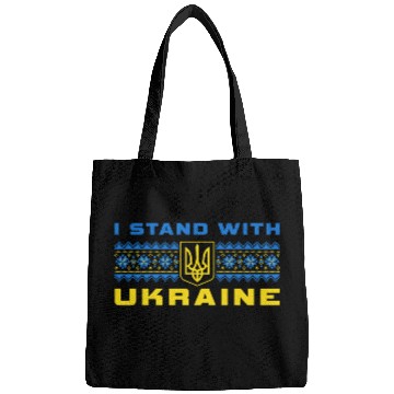 Discover I STAND WITH UKRAINE BLUE-YELLOW Bags