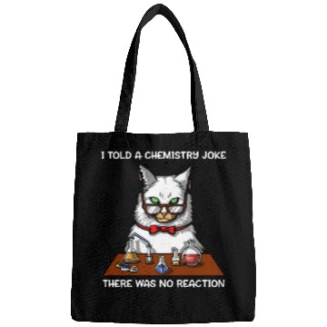Discover Cat Chemistry Science Teacher Funny Bags