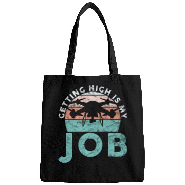 Discover Drone Pilot Getting High Is My Job Quadrocopter Bags