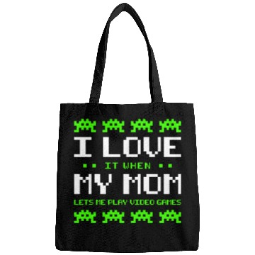 Discover Play Video Games - I Love My Mom Bags