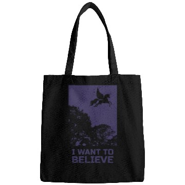 Discover Unicorn "I Want To Believe" UAP Outfit Alien Ufo Bags