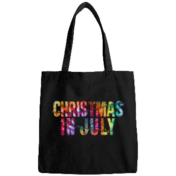 Discover Christmas In July Xmas Tree Lights Santa Beach Bags