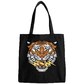 Discover Tiger face and lightning bolt Bags