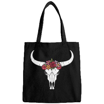 Discover Floral bull skull Bags