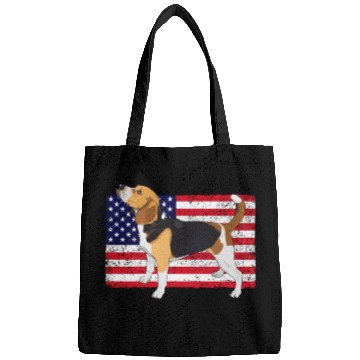Discover Patriotic US Flag Beagle Bags