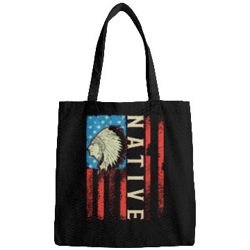 Discover Native American Flag Chief Traditional US Bags