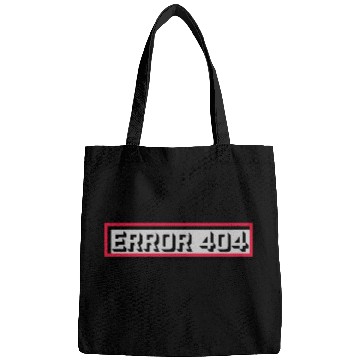 Discover Error 404 message computer Bags