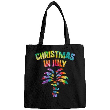 Discover Christmas In July Beach Palm Xmas Tree Summer Bags