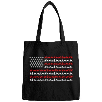 Discover German Shepherd US FLAG Bags