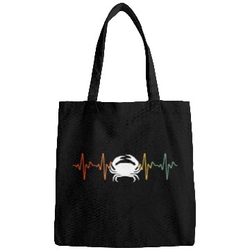 Discover Retro Crab Heartbeat Bags
