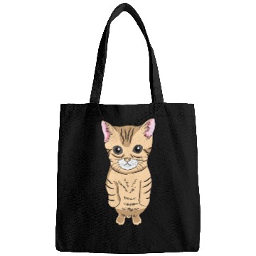 Discover Cute Standing Cat Meme Cute Kitten Standing on Two Bags