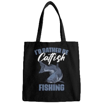 Discover I'd Rather Be Fishing Funny Catfish Humor For A Bags