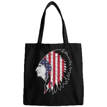 Discover US Flag Native American Chief Traditional Indian Bags