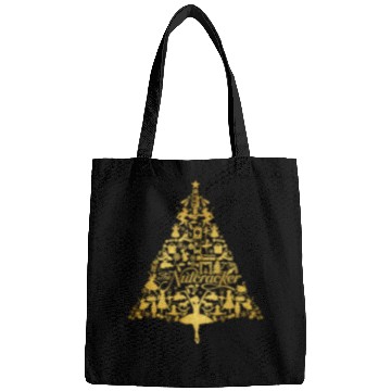 Discover The Nutcracker Golden Christmas Tree Funny Bags