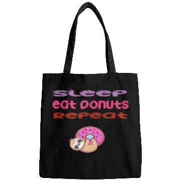 Discover sleep,eat donut,repeat sloth life style Bags