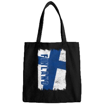 Discover Finland flag Bags