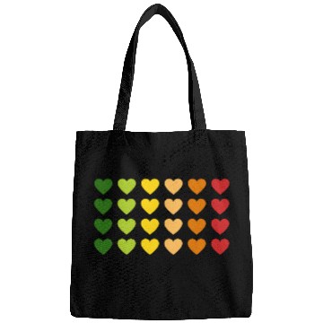Discover Hearts - Autumn Gradient, Green to Red Bags