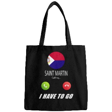 Discover Saint Martin is calling Is calling Flag Saying Bags