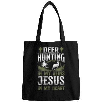 Discover Buck Deer Hunting Hunter Jesus Bags