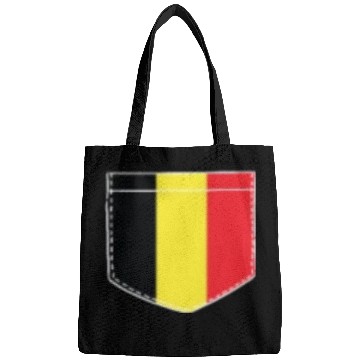 Discover belgium flag in a shape of a pocket Bags