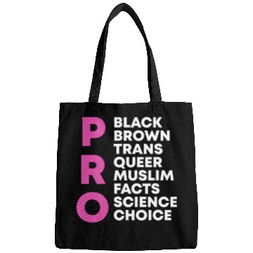 Discover Pro Choice Queer Trans Science Black Gay Pride Bags