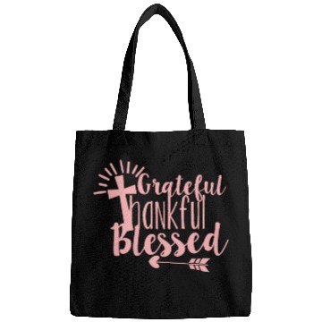 Discover Grateful Thankful And Blessed Jesus Cross Bags