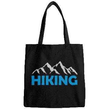 Discover Hiking mountains landscape silhouette Bags