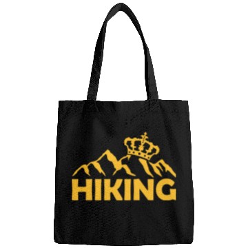 Discover Logo Hiking crown mountains Bags