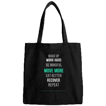 Discover Wake up, work hard Bags