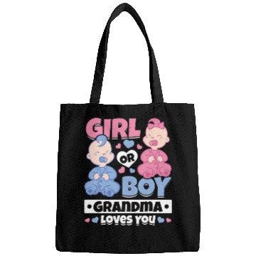 Discover Girl Or Boy Grandma Loves You - Newborn Baby Bags