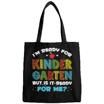Discover I'm Ready for Kindergarten Funny First Day School Bags