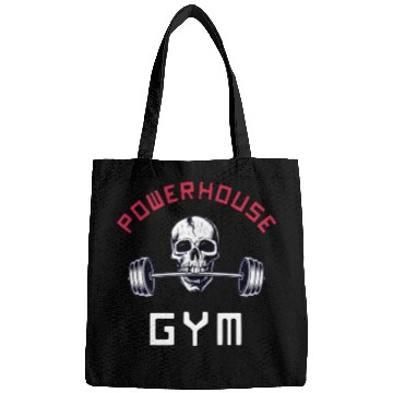 Discover Powerhouse Gym - Bodybuilding Workout Saying Bags